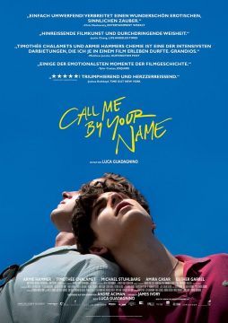 Call Me By Your Name 2017 Filmposter