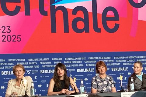 Das Team von Hot Milk bei der Pressekonferenz