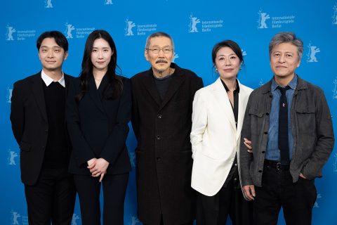 Das Team des südkoreanischen Beitrags What does that nature say to you von Hong Sang-soo (M.)