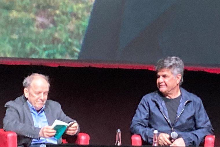 Jafar Panahi bei seiner Master Class auf dem Filmfest Rom 2025