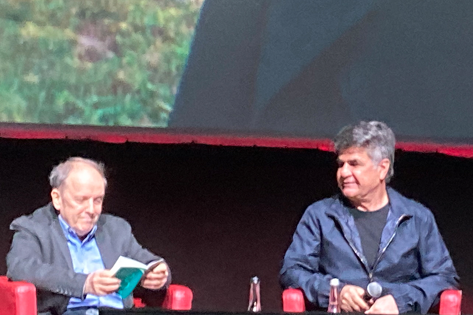 Jafar Panahi bei seiner Master Class auf dem Filmfest Rom 2025