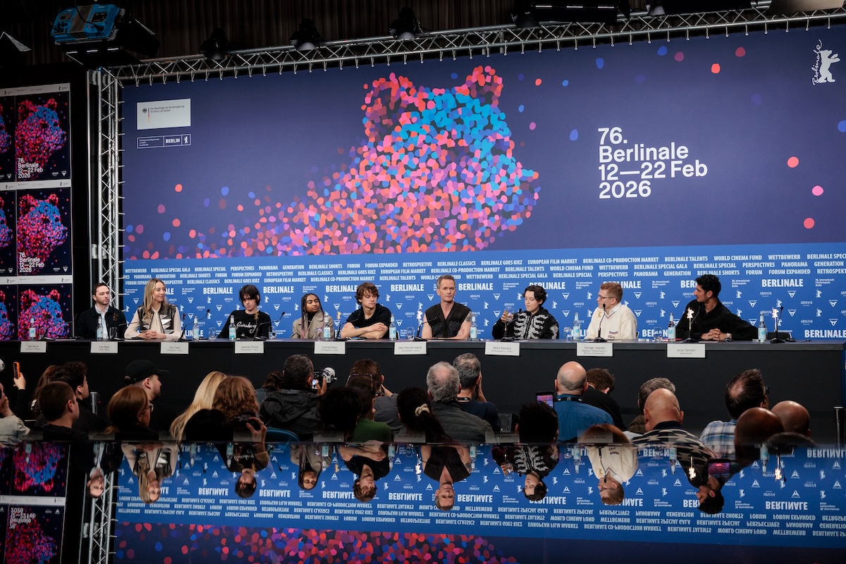 Berlinale 2026: Filmteam Bei der Pressekonferenz.