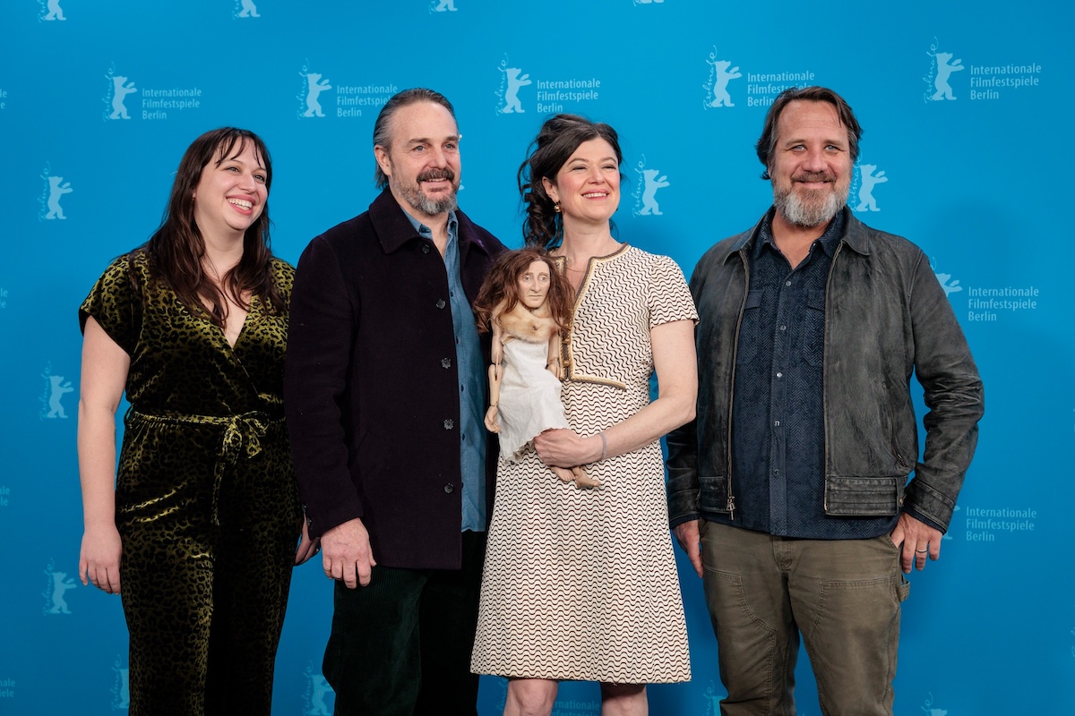 Berlinale 2026: Kaila Lee, Banker White, Yolanda 'Yo' Shea, Anna Fitch, Andy Mitchell. Die Koproduzentin, der Regisseur-DOP, der Star des Films, die Regisseurin und der DOP beim Photo-Call.