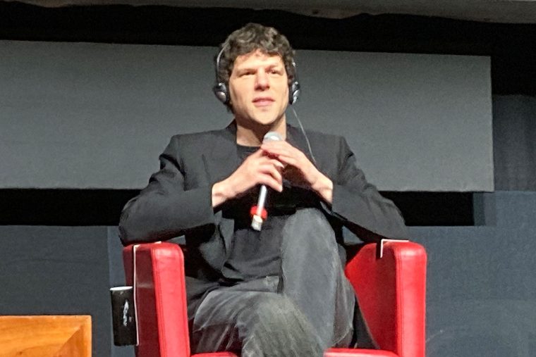 Jesse Eisenberg bei der Pressekonferenz in Rom zu seinem Film The Debut