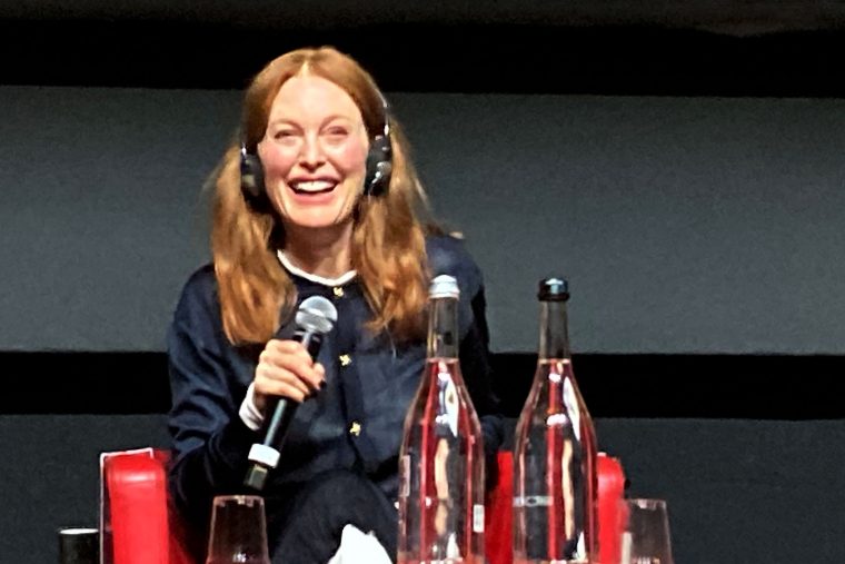 Julianne Moore bei der Pressekonferenz zu ihrem Film The Debut in Rom